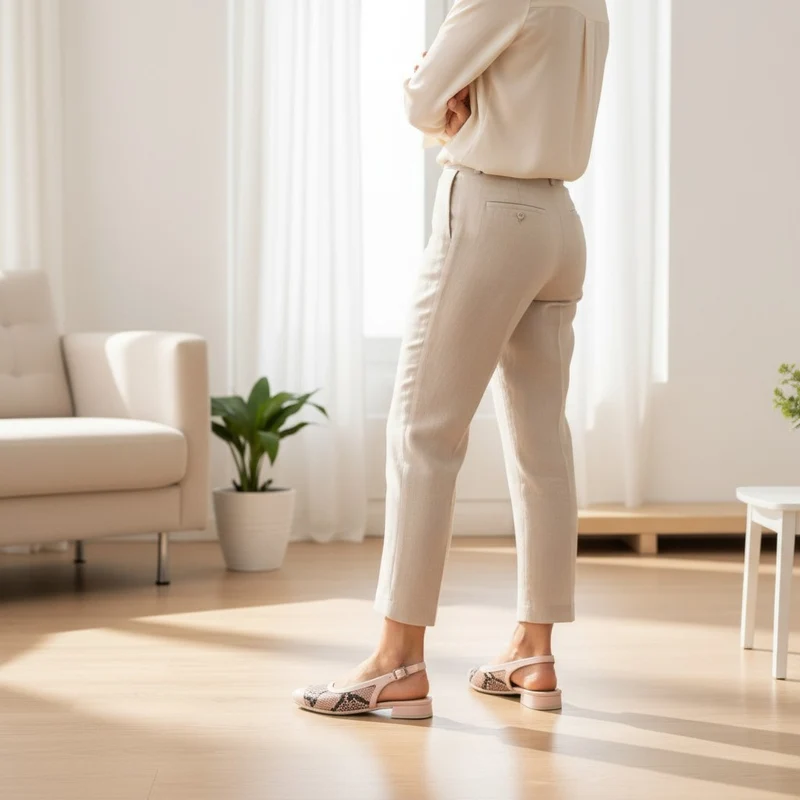 Zapatos Pitillos Destalonados Puntera 11174 Nude