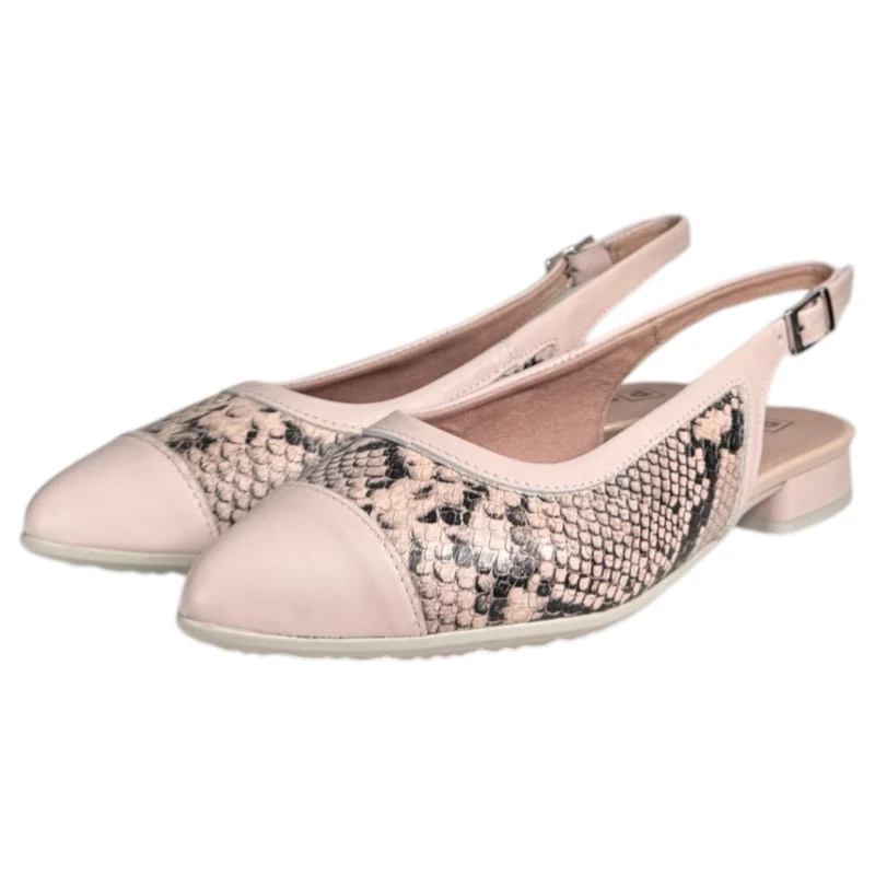 Zapatos Pitillos Destalonados Puntera 11174 Nude