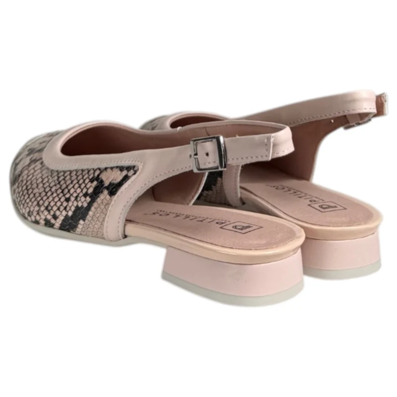 Zapatos Pitillos Destalonados Puntera 11174 Nude