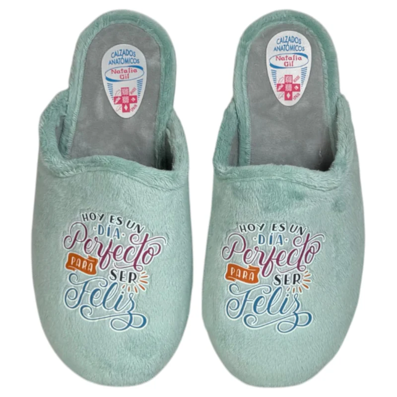 Zapatillas de Casa Natalia Gil Feliz 4000 Verdina