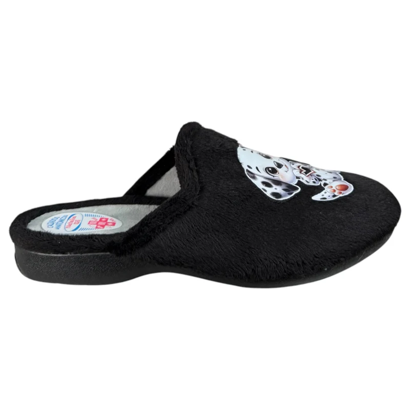Zapatillas de Casa Natalia Gil Dálmata 4005 Negro