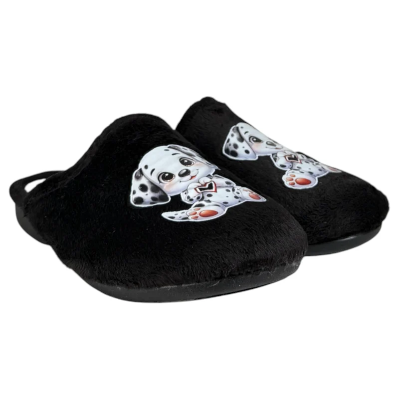 Zapatillas de Casa Natalia Gil Dálmata 4005 Negro
