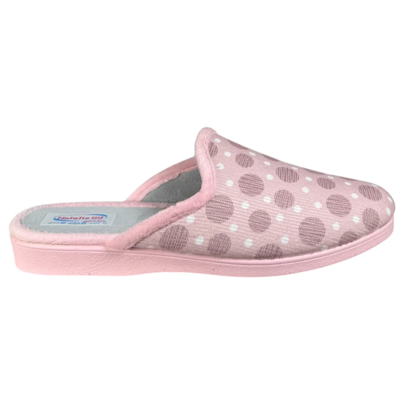 Zapatillas de Casa Natalia Gil Lunares 142 Rosa