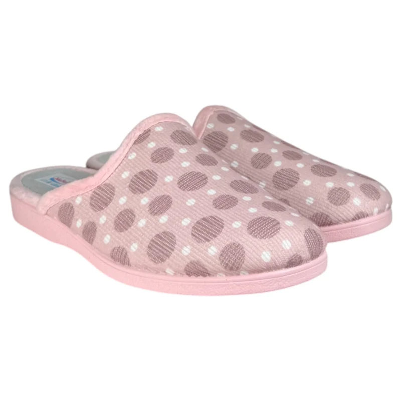 Zapatillas de Casa Natalia Gil Lunares 142 Rosa