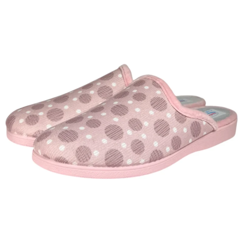Zapatillas de Casa Natalia Gil Lunares 142 Rosa