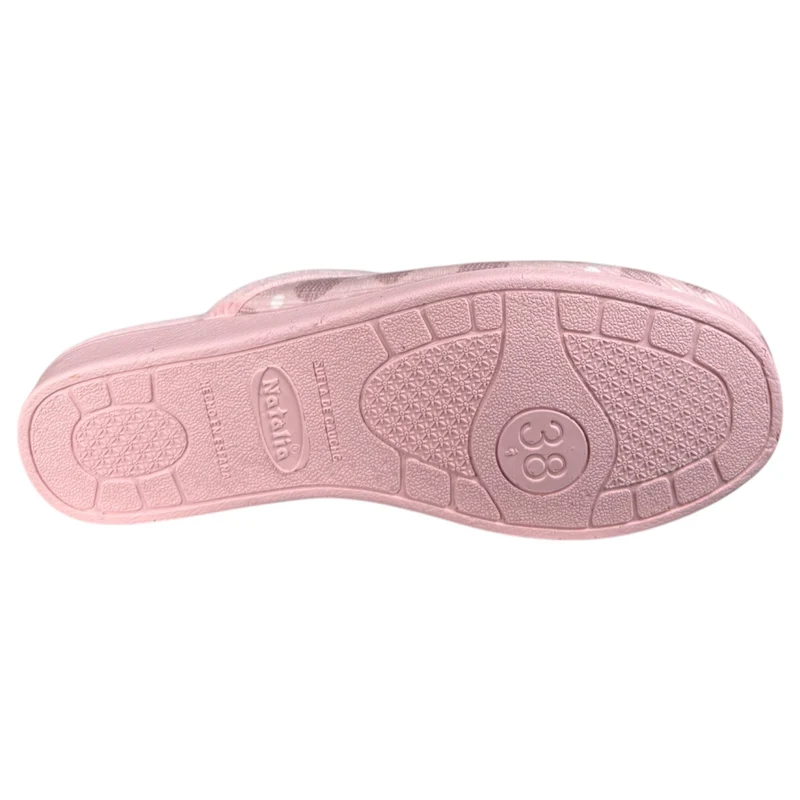 Zapatillas de Casa Natalia Gil Lunares 142 Rosa