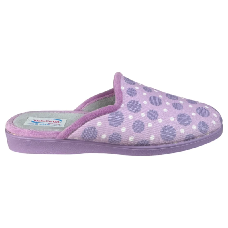 Zapatillas de Casa Natalia Gil Lunares 142 Lila