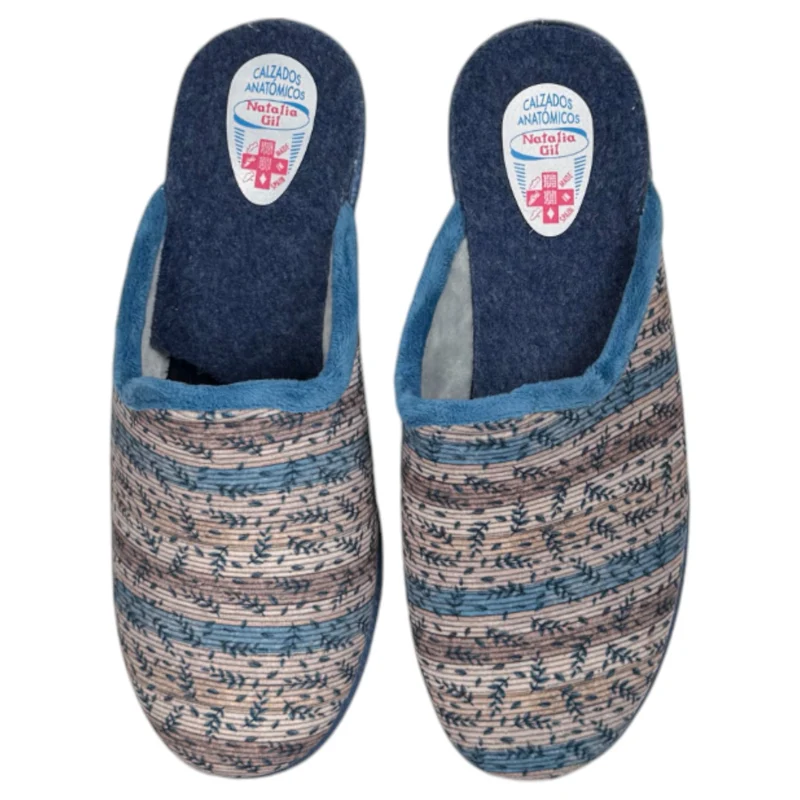 Zapatillas de Casa Natalia Gil Hojas 401 Jeans