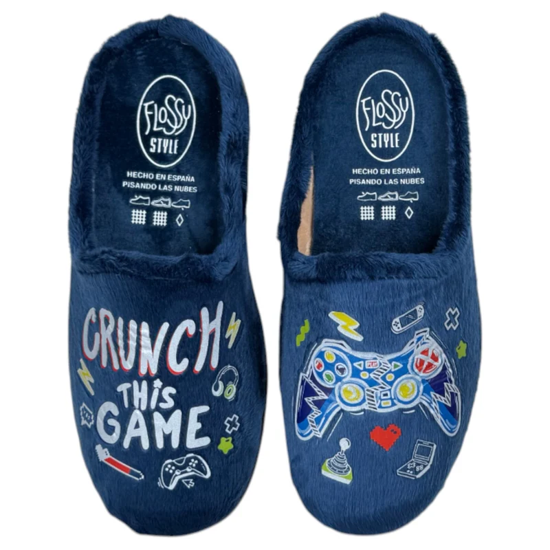 Zapatillas de Casa Flossy Game 27-175 Marino