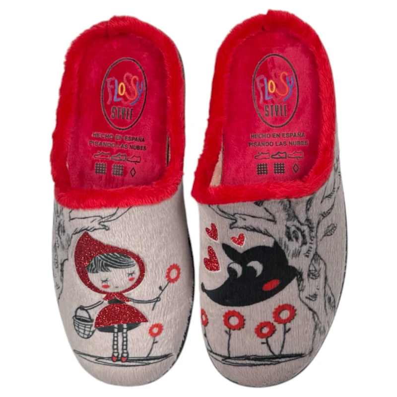 Zapatillas de Casa Flossy Caperucita 26-282 Rojo
