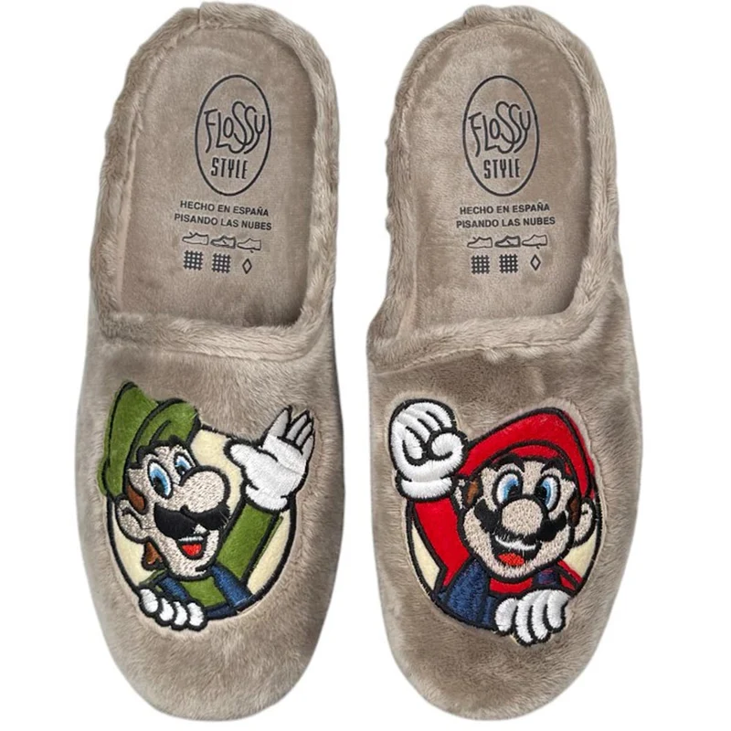Zapatillas de Casa Flossy Mario 27-173 Taupe