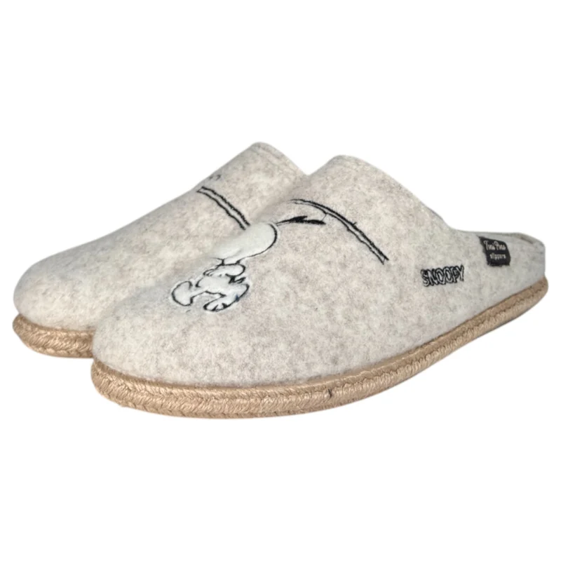 Zapatillas de Casa Toni Pons Snoopy Crudo
