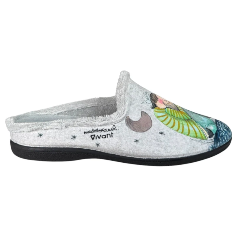 Zapatillas de Casa Vivant Mi Papá Me Mima 242070 Gris