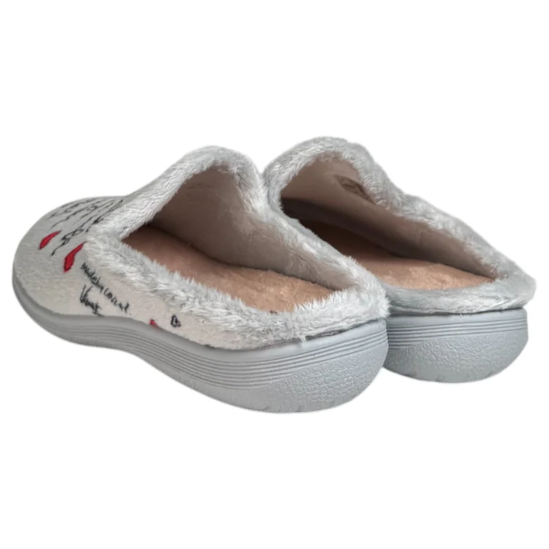 Zapatillas de Casa Vivant Enamórate 242140 Gris