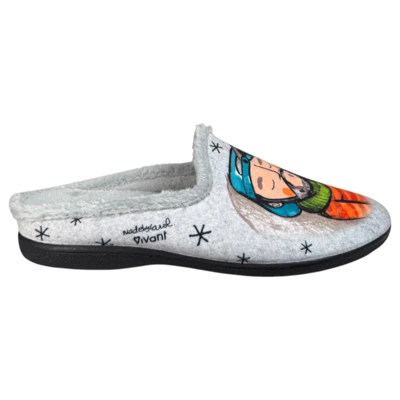 Zapatillas de Casa Vivant Todo Bajo Descontrol 252024 Gris