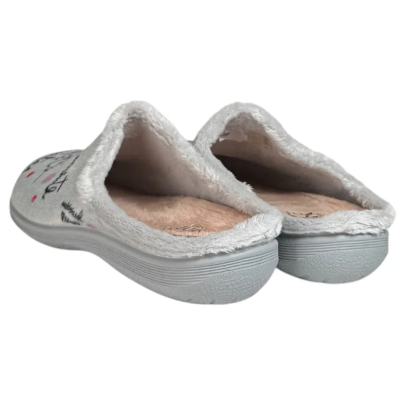 Zapatillas de Casa Vivant Palomitas 242430 Gris
