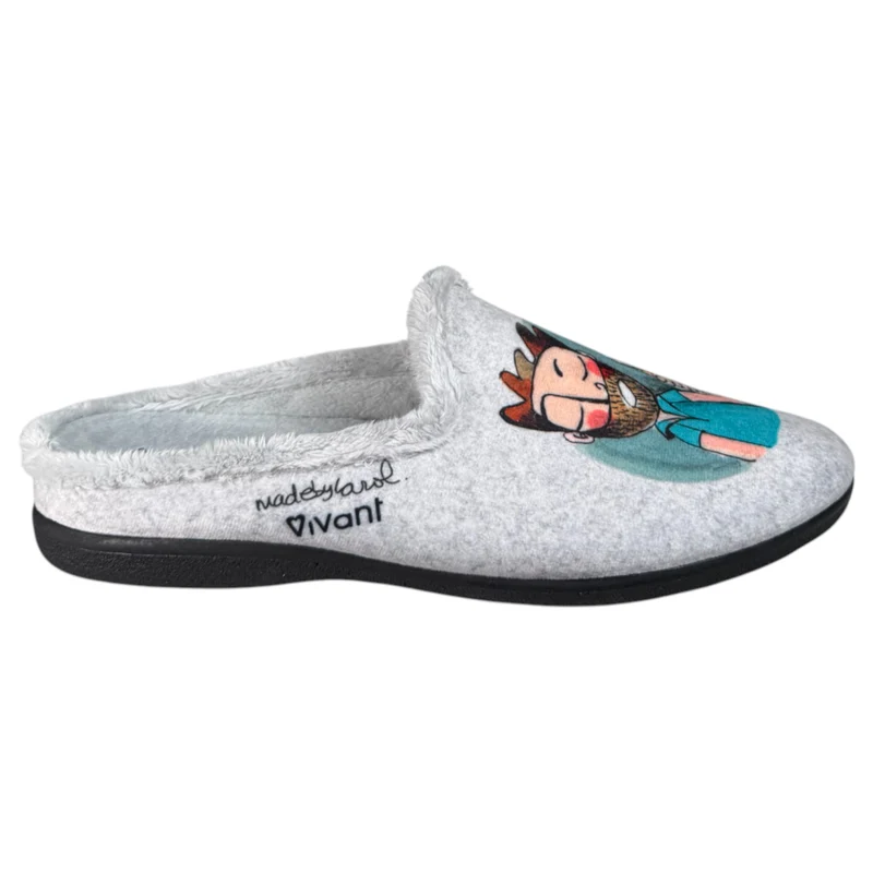 Zapatillas de Casa Vivant Cerveza Agua 242105 Gris