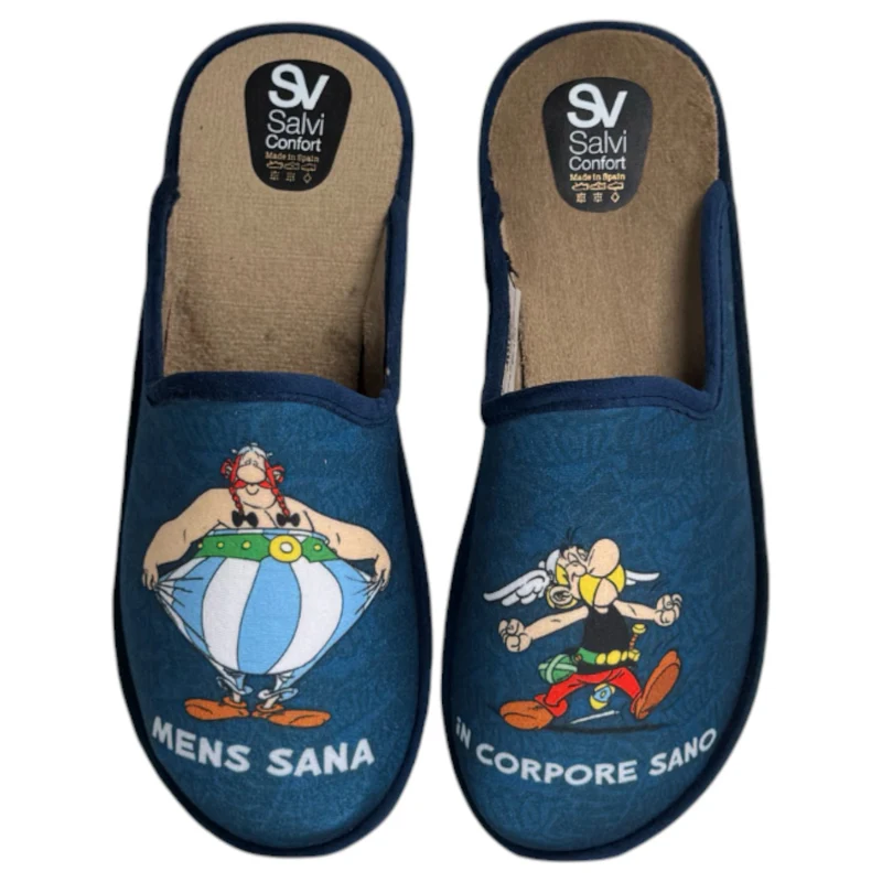 Zapatillas de Casa Salvi Astérix y Obélix 09T452 Marino