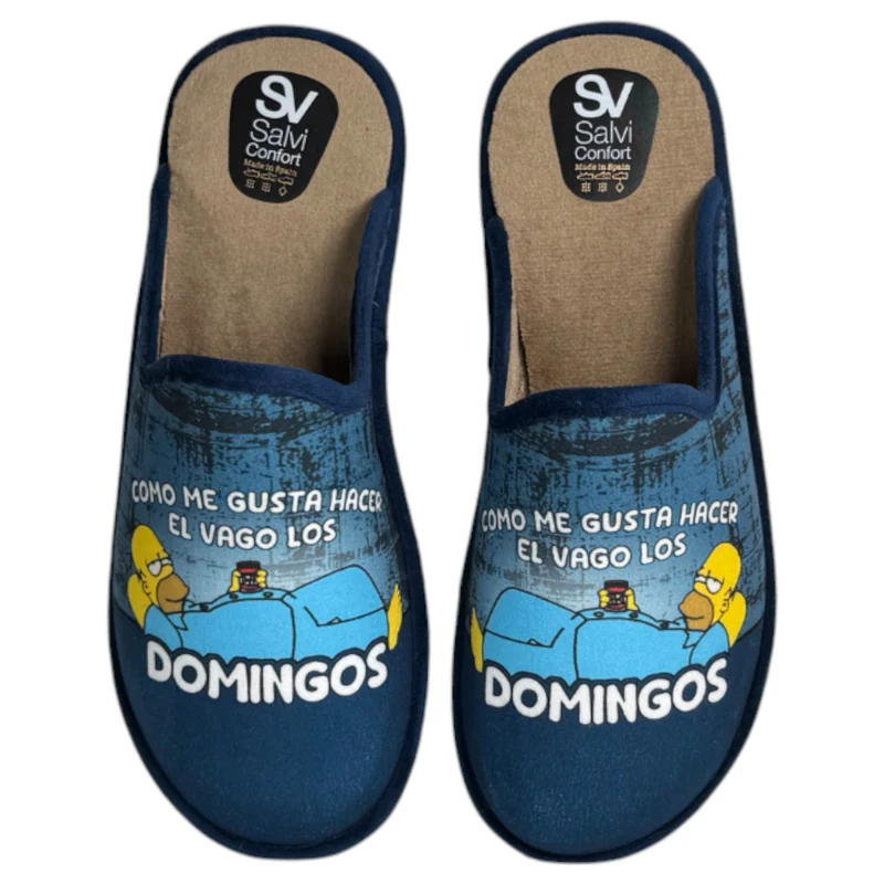 Zapatillas de Casa Salvi Homer Domingos 09T456 Marino